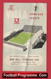 Aston Villa v Huddersfield Town 1951