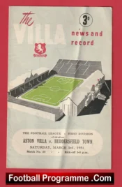 Aston Villa v Huddersfield Town 1951