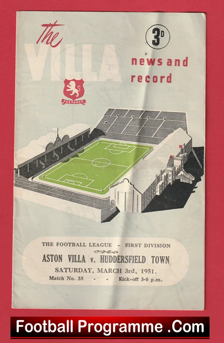 Aston Villa v Huddersfield Town 1951 - Image 2