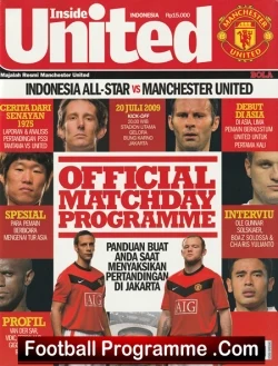  Tottenham Hotspur v Manchester United 2009 Football Programme .COM Football Programmes Memorabilia