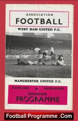 West Ham United v Manchester United 1967 - Pirate Souvenir - football programme