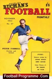 Charles Buchan Football Monthly Magazine 1953 – November