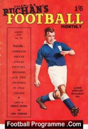 Charles Buchan Football Monthly Magazine 1953 – August