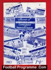 Preston North End Souvenir of Championship Season 1950 – 1951