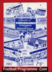 Preston North End Souvenir of Championship Season 1950 – 1951