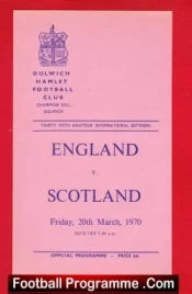 England v Scotland 1970 – Amateur International