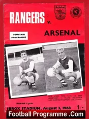 Glasgow Rangers v Arsenal 1968 – Ibrox Scotland
