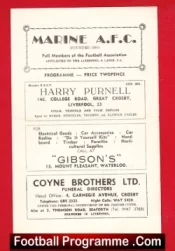 Marine Athletic v Nelson 1961 – Lancashire Combination League