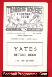 Tranmere Rovers v Hyde United 1963 – Cheshire County League