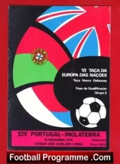 Portugal v England 1975 – Lisbon