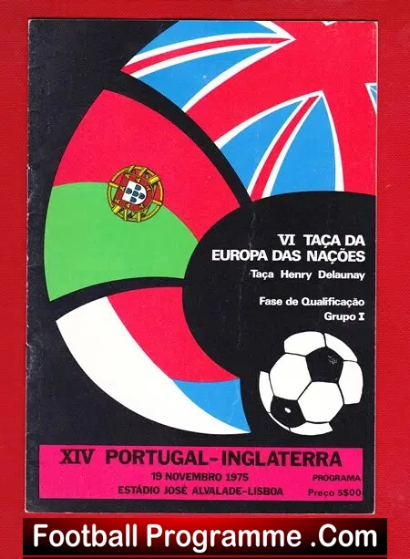 Portugal v England 1975 - Lisbon - Image 2