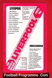 Liverpool v Middlesbrough 1976