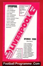 Liverpool v Ipswich Town 1976