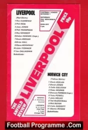 Liverpool v Norwich City 1975