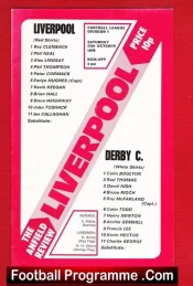 Liverpool v Derby County 1975