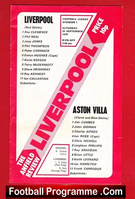 Liverpool v Aston Villa 1975 - Image 2