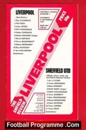 Liverpool v Sheffield United 1975