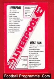 Liverpool v West Ham United 1975