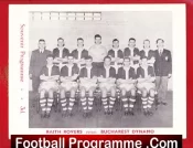 Raith Rovers v Bucharest Dynamo 1958