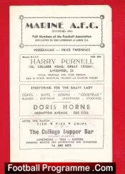 Marine Athletic v Morecambe 1962 – Lancashire Combination League