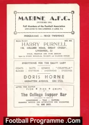 Marine Athletic v Morecambe 1962 – Lancashire Combination League