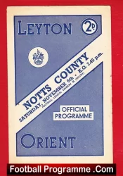 Leyton v Notts County 1948 – 1940s Football Programmes