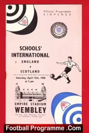 England v Scotland 1950 – Schools Boys 1950s Wembley