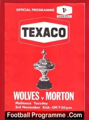 Wolves Wolverhampton v Greenock Morton 1970 – Texaco Cup