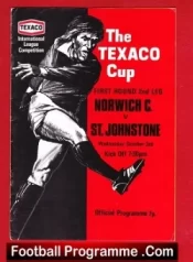 Norwich City v St Johnstone 1973 – Texaco Cup