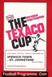 Ipswich Town v St Johnstone 1972 – Texaco Cup