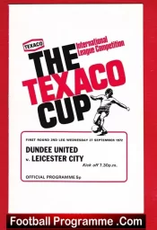 Dundee United v Leicester City 1972 – Texaco Cup Match