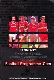 Liverpool v Manchester United 1990 Charity Shield Match Wembley