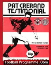 Pat Crerand Testimonial Benefit Match Manchester United 1975