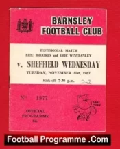 Eric Brookes + Eric Winstanley Testimonial Benefit Barnsley 1967