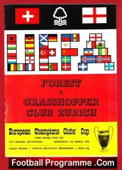 Nottingham Forest v Grasshopper Zurich 1979 – European Cup