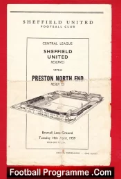 Sheffield United v Preston 1959 – Reserves Match
