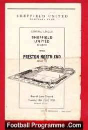 Sheffield United v Preston 1959 – Reserves Match