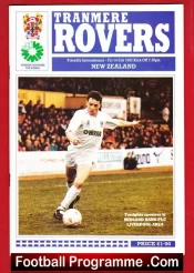Tranmere Rovers v New Zealand 1992 – Friendly Match