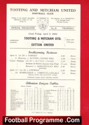 Tooting Mitcham United v Sutton United 1953