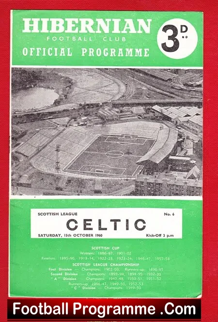 Hibernian Hibs v Glasgow Celtic 1960 - Image 2