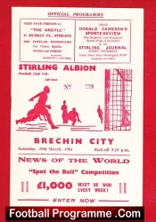 Stirling Albion v Brechin City 1961
