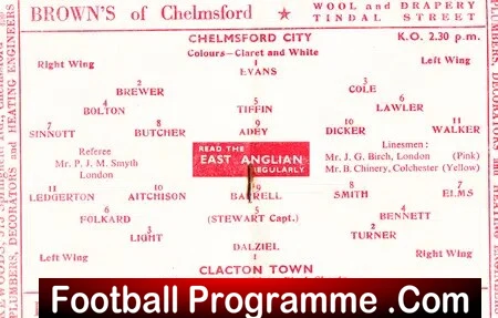 Chelmsford City v Clacton Town 1959 - Image 3