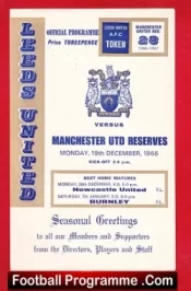 Leeds United v Manchester United 1966 – Reserves Match Postponed