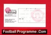 Manchester United v Derby County 1976 – Man Utd Football Ticket