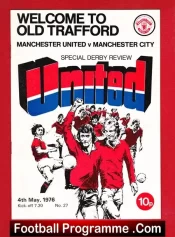 Manchester United v Manchester City 1976