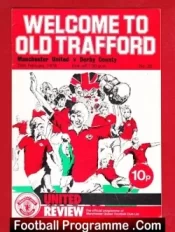 Manchester United v Derby County 1976