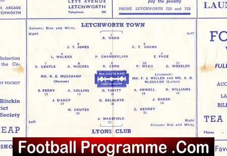 Letchworth Town v Lyons Club 1947 - Baldock Road 1940s - Image 3