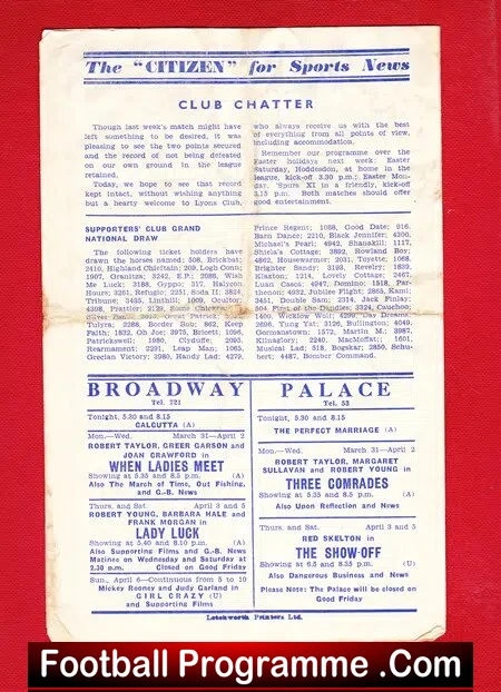 Letchworth Town v Lyons Club 1947 - Baldock Road 1940s - Image 4