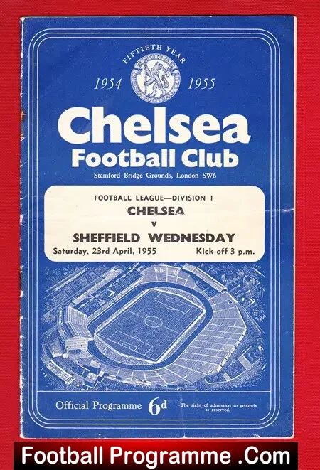 Chelsea v Sheffield Wednesday 1955 - Title Clincher 55 - Image 2