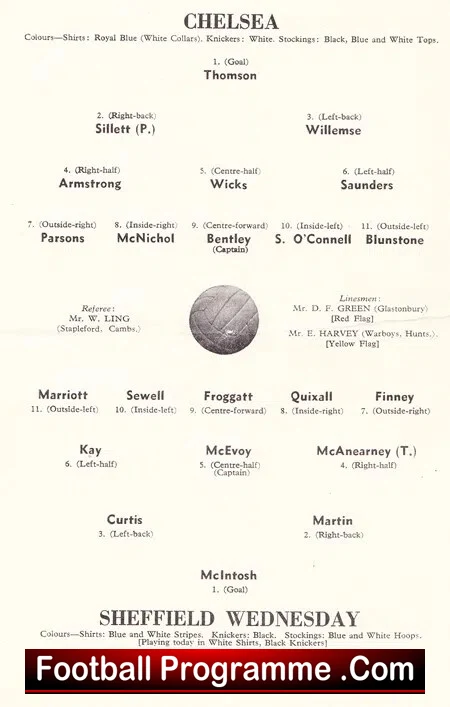 Chelsea v Sheffield Wednesday 1955 - Title Clincher 55 - Image 6